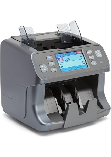 Geçersiz Banknot Tespitli 20 Ülke Parası Aynı Anda Karışık Sayım Profesyel Dokunmatik Para Sayma Makinesi