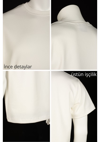 Anime Unisex Kısa Kollu Beyaz Loose Fit %100 Nakışlı Işlemli Gojo Satoru Tişört