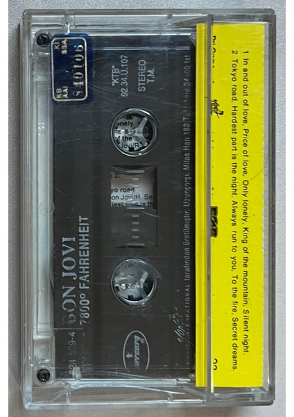 Bon Jovi – 7800° Fahrenheit Kaset