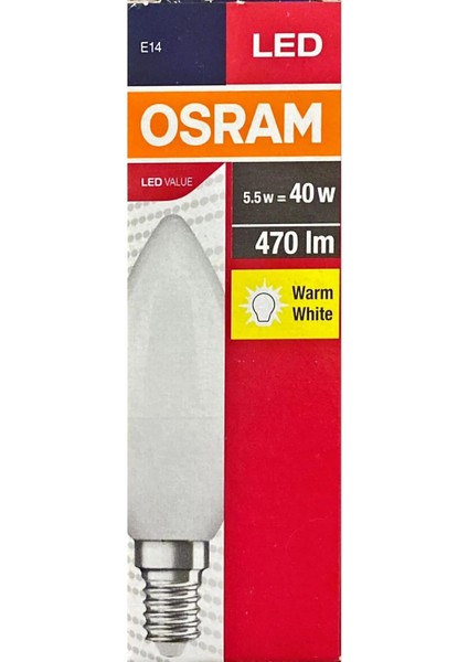 5,5 Watt Mum LED Ampul-Sarı Işık