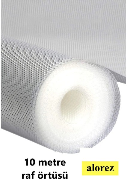 Tekno Trust Eva Kaymaz Pıtırcık Raf Örtüsü 45 cm x 10 Metre Şeffaf Kaymaz Raf Dolap İçi ve Çekmece İçi Örtü