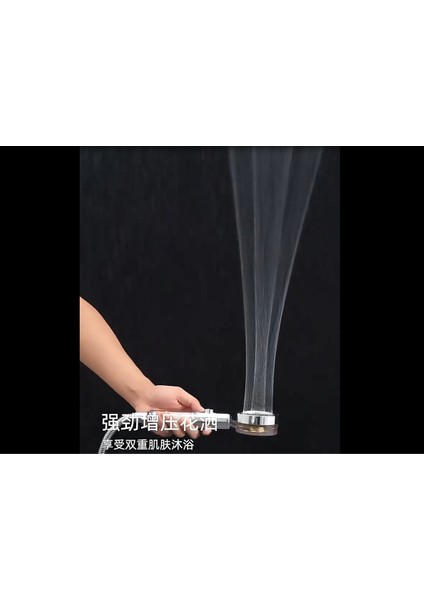 HOME Su Tasarrufu Adaptasyon Pervane Yüksek Basınçlı Duş Başlığı Sprey Turbo Fan