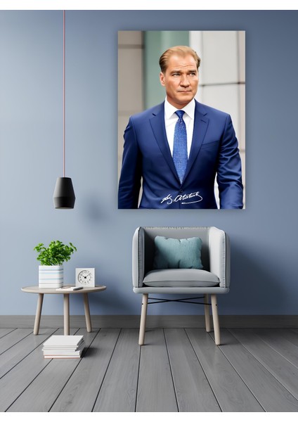 Atatürk Yapay Zeka Tasarımlı Tablo Baskılı Modern Sanat Eseri 1