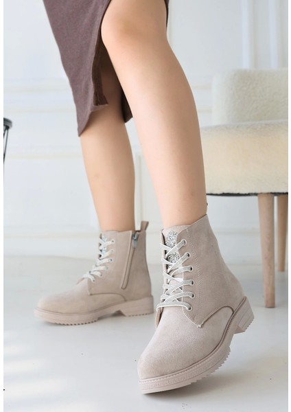 Kolly Bej Süet Bağcıklı Bot