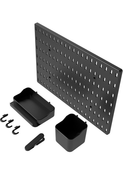 Çok Amaçlı Pano Organizatör Set 1 ( 28 x 40 cm ) Siyah - Dübelli