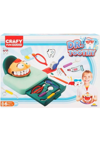 3455 Crafy Dr. Toothy Oyun Hamuru Seti 15 Parça -Sunman