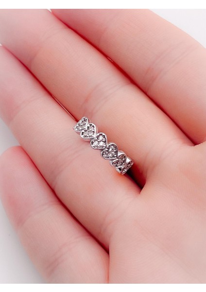Tamtur Kalp Zirkon Taşlı Orbital PIERCING(1ADET)