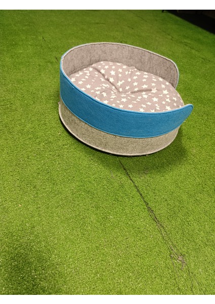 Minderli Kalın Keçe Kedi Yatağı Evi Köpek Yatağı modelleri