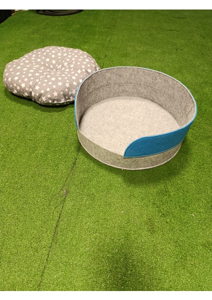 Minderli Kalın Keçe Kedi Yatağı Evi Köpek Yatağı indirimleri