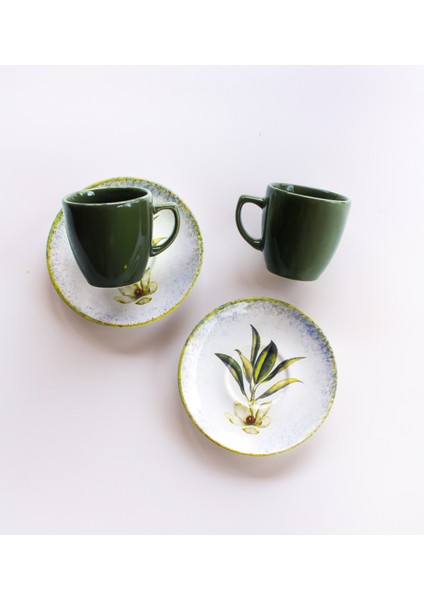 2 Kişilik Seramik Kahve Fincan Seti