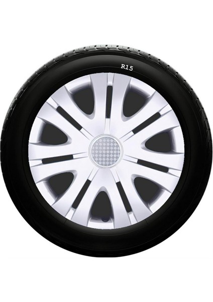 Sks Citroen Jant Kapağı 15 Inc Kırılmaz 1 Takım 4 Adet NO:317