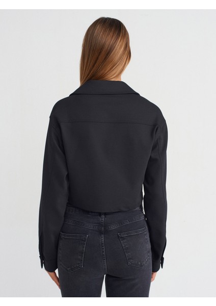 60748 Crop Ceket-Siyah fiyatları