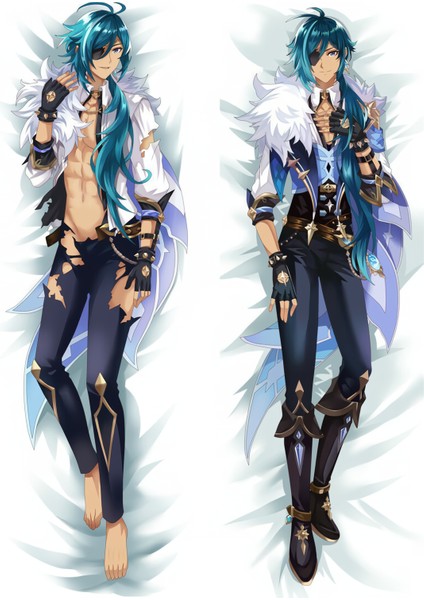 Anime-Genshin Impact- Kaeya Desenli Sarılma Yastığı ( Hugging Pillow) Kılıfı