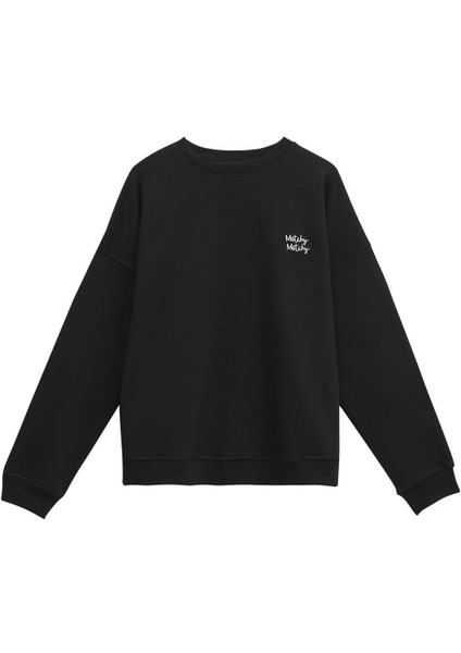 Black Kadın Sweatshirt L