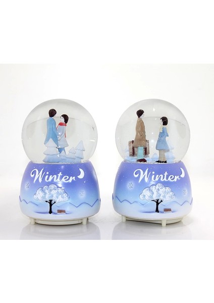 Kar Küresi Işıklı Müzikli Küre 13 cm ALK288