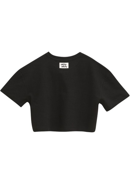 Pia Black Crop Top Skirt Set S fiyatları