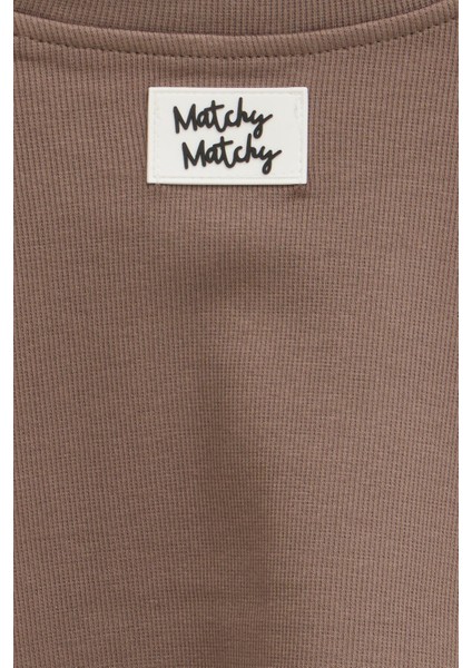 Pia Espresso Crop Top Skirt Set L modelleri