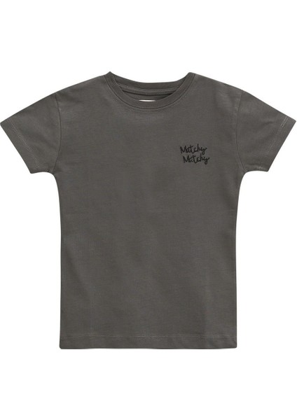 Antrasit Çocuk T-Shirt 5-6 Yaş