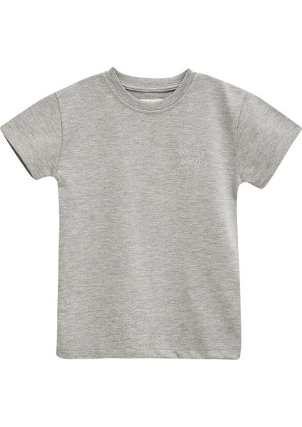 Grey Çocuk T-Shirt 3-4 Yaş