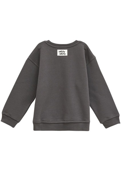 Antrasit Çocuk Sweatshirt 5-6 Yaş modelleri