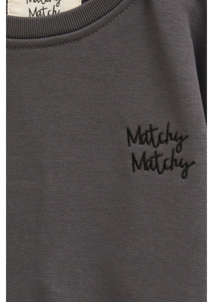 Antrasit Çocuk Sweatshirt 5-6 Yaş indirimleri