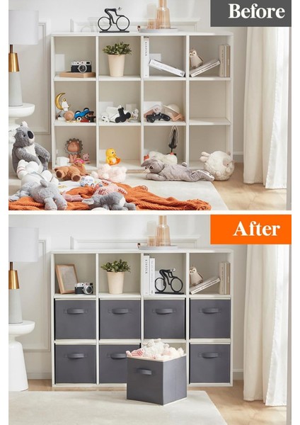 Tekno Trust 3'lü Dolap Içi Düzenleyici , Çamaşır Oyuncak Saklama Kutusu Sepet Organizer 33X30X30