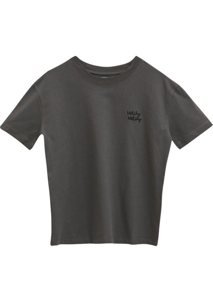 Antrasit Kadın T-Shirt S