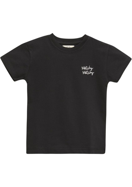 Black Çocuk T-Shirt 3-4 Yaş