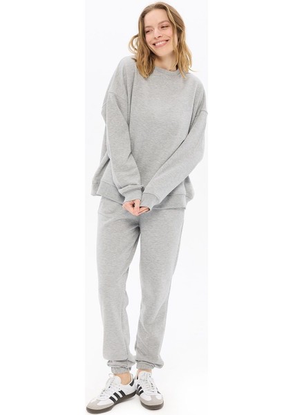 Grey Kadın Sweatshirt Xl