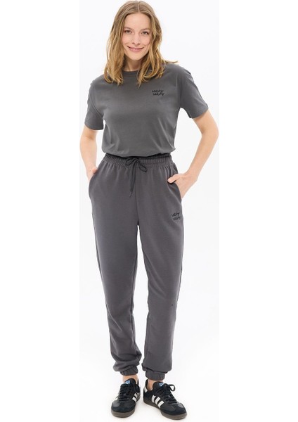 Antrasit Kadın Sweatpant Xl