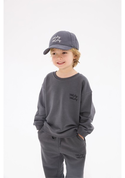 Antrasit Çocuk Sweatshirt 7-8 Yaş fiyatları