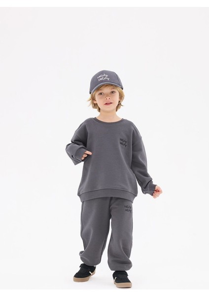 Antrasit Çocuk Sweatshirt 7-8 Yaş fırsatları