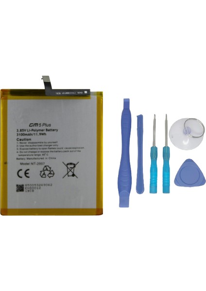 Genaral Mobile GM 5 PLUS Batarya Pil Sıfır Orijinal + TAMİR SETİ
