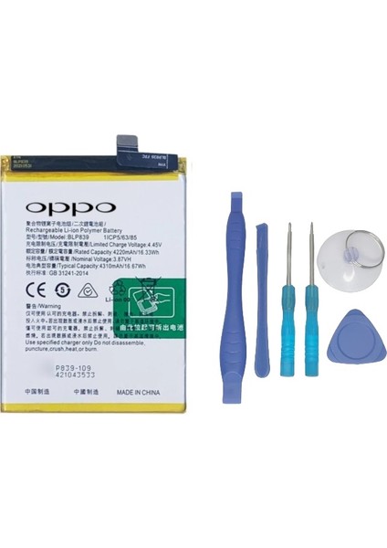 Oppo A94 -5g- Blp839 -Batarya Pil Sıfır Orijinal + TAMİR SETİ