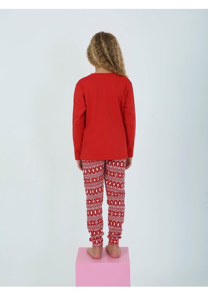 Kız Çocuk Uzun Kollu Pamuklu Pijama Takımı Cookie Team fırsatları