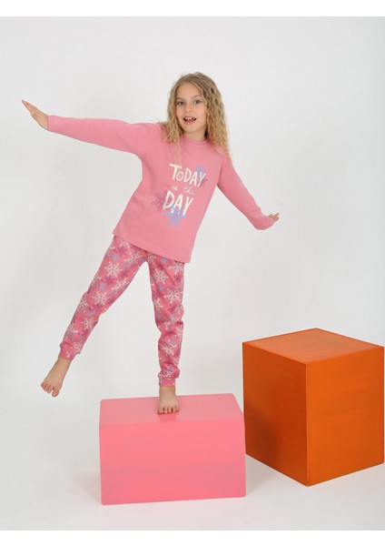 Kız Çocuk Uzun Kollu Pamuklu Pijama Takımı Today fiyatları