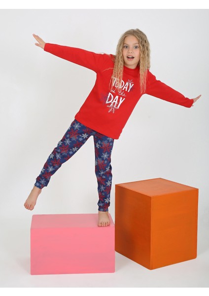 Kız Çocuk Uzun Kollu Pamuklu Pijama Takımı Today modelleri