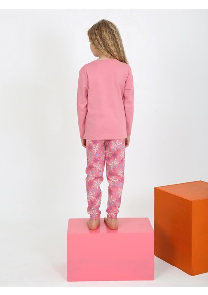 Kız Çocuk Uzun Kollu %100 Pamuklu Pijama Takımı Today