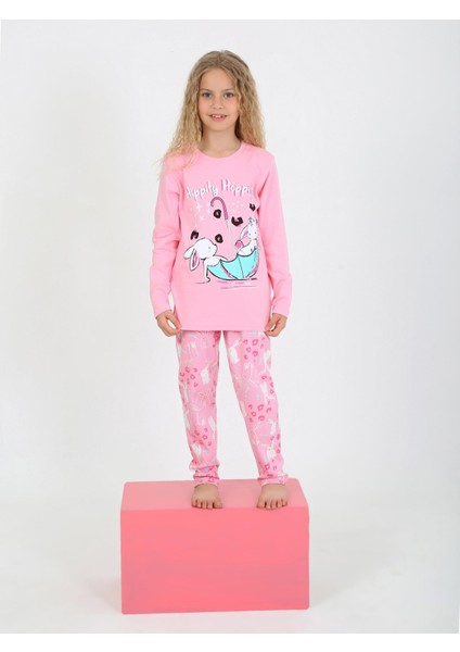 Kız Çocuk Uzun Kollu %100 Pamuklu Pijama Takımı Hippity Hoppity fiyatları
