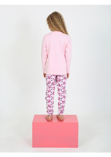 Kız Çocuk Uzun Kollu %100 Pamuklu Pijama Takımı Place Paris fırsatları