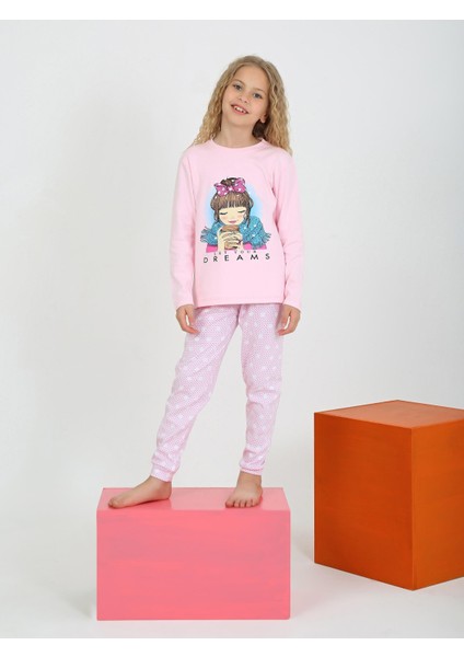 Kız Çocuk Uzun Kollu %100 Pamuklu Pijama Takımı Let Your fiyatları