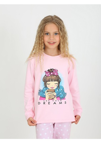 Kız Çocuk Uzun Kollu %100 Pamuklu Pijama Takımı Let Your modelleri