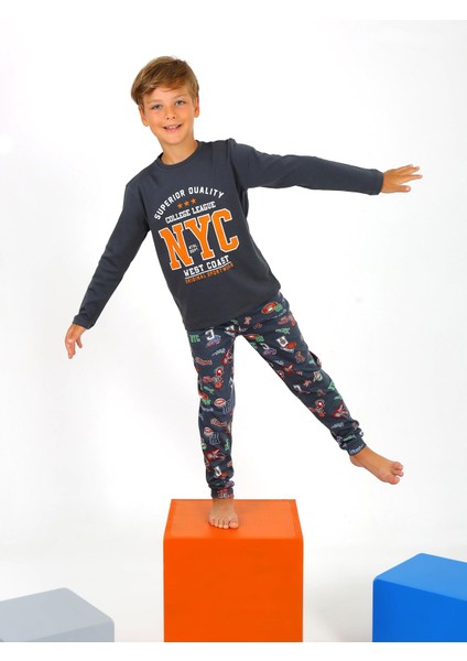 Erkek Çocuk Uzun Kollu %100 Pamuklu Pijama Takımı West Coast fiyatları