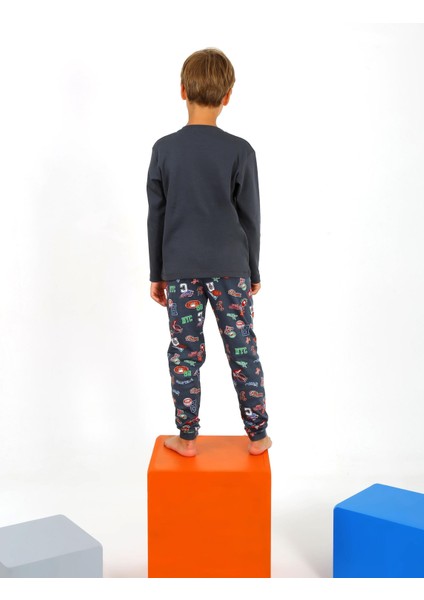 Erkek Çocuk Uzun Kollu %100 Pamuklu Pijama Takımı West Coast fırsatları
