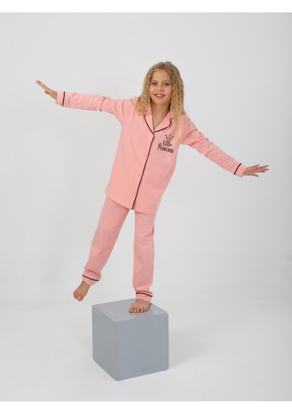 Kız Çocuk Uzun Kollu %100 Pamuklu Pijama Takımı Little Princess