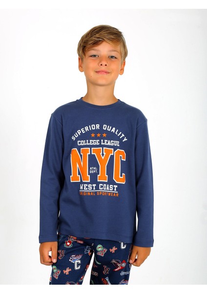 Erkek Çocuk Uzun Kollu %100 Pamuklu Pijama Takımı West Coast fiyatları