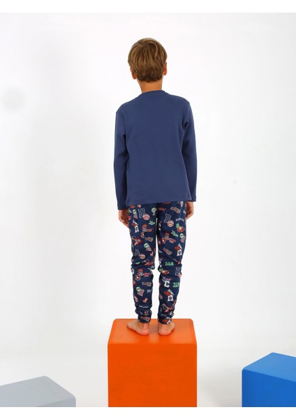 Erkek Çocuk Uzun Kollu %100 Pamuklu Pijama Takımı West Coast fırsatları