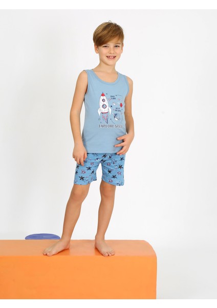 Erkek Çocuk Askılı %100 Pamuklu Give Me Pijama Takımı modelleri