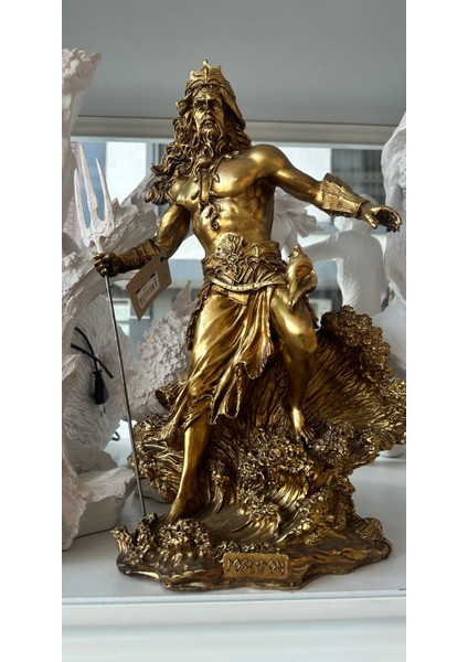 Poseidon Büst Dekoratif Obje