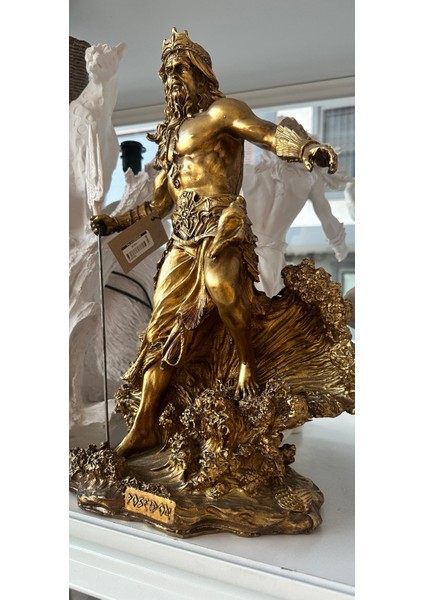 Poseidon Büst Dekoratif Obje